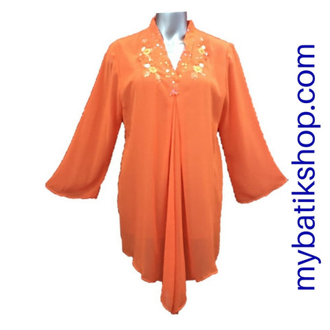 Chiffon Top Tiny Flowers