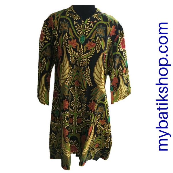 Batik Plus Beautiful Green Dress Batik Plus Beautiful Green Dress