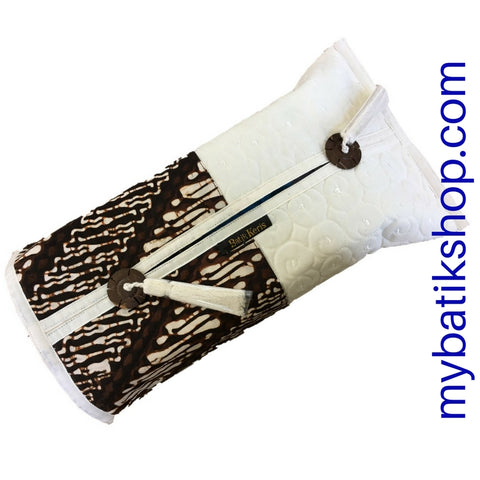 Batik Tissue Box Sleeve Off-white Classic