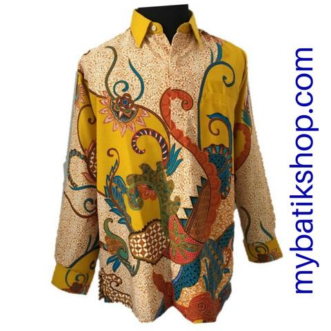 Batik for Men Cotton Doby Bright Yellow