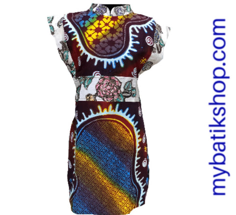 Batik Tulis Abstract Dress