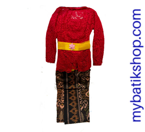 Red Balinese Kebaya