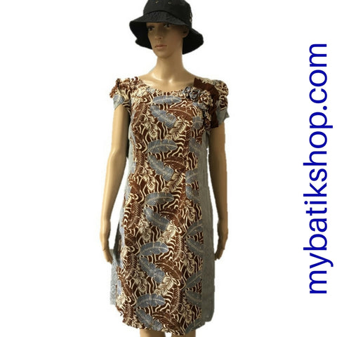 Batik Semi Tulis Short-sleeve Dress Pakualam