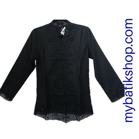 Kebaya Patched Lace Black