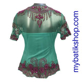 Kebaya Payet Mint Short-sleeves