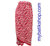 Wrap-around Paris Modern Sarong Dress Red