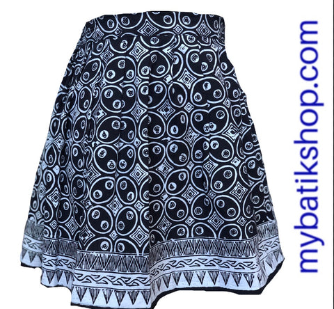 Batik for Junior - Black and White Stamped Batik