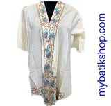 Open Embroidered Kebaya Blazer Top