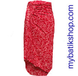 Wrap-around Paris Modern Sarong Dress Red