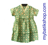 Girls Pastel Lime Green Viscose Dress