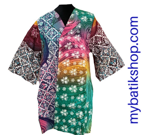 Batik Tulis Abstract Kimono Plus