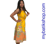 Batik Yellow Doby Dress